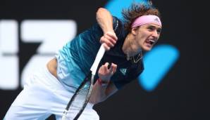 Alexander Zverev steht in der zweiten Runde der Australian Open.