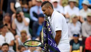 Sein Erstrundensieg in Wimbledon gegen seinen Kumpel Jordan Thompson war ein typischer Kyrgios. Er beschimpfte einen zu lauten Ordner, er beschimpfte sein eigenes Team und er forderte Strafen für Linienrichter nach falschen Entscheidungen.