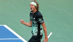 Alexander Zverev steht bei den US Open im Achtelfinale.