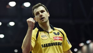 Nach seiner Knieoperation stand Timo Boll nach dreimonatiger Pause wieder an der Platte