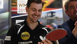 Timo Boll muss sich im Finale Landsmann Ovtcharov stellen