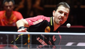 Timo Boll spielt im Finale der China Open gegen Dimitrij Ovtcharov