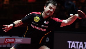 Timo Boll steht nach dem Sieg gegen Marcos Freitas im Viertelfinale