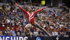 Simone Biles schaffte den Rekorwert von 9,9 Punkte