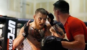 Conor McGregor trainiert hart für den Kampf mit Nate Diaz