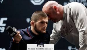 UFC-Boss Dana White (r.) zusammen mit Khabib Nurmagomedov.