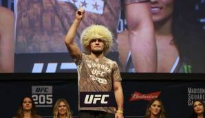 Die Kopfbedeckung von Khabib Nurmagomedov ist ein Symbol für Dagestan.