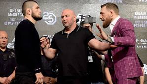 McGregor und Khabib treten am Sonntag gegeneinander an.