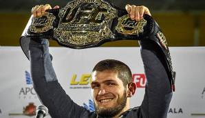 Der amtierende UFC-Champion Khabib Nurmagomedov ist bislang noch ungeschlagen (27 Siege).