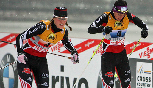 Nicole Fessel (li.) verpasste das Sprintfinale nur knapp