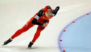 Beixing Wang ist die neue 500-Meter-Bahnrekord-Inhaberin in Inzell