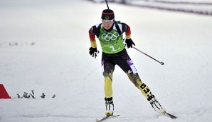 Andrea Henkel war bei ihrem letzten Sprintrennen chancenlos