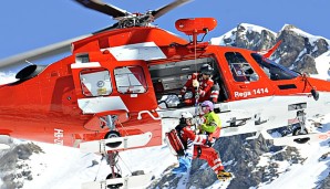 Maria Höfl-Riesch musste nach ihrem Sturz mit dem Helikopter abtransportiert werden