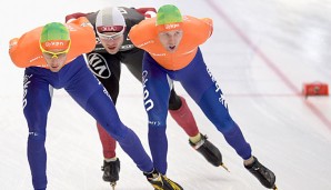 Christijn Groeneveld (r.) nahm auch an Massenstart-Rennen teil