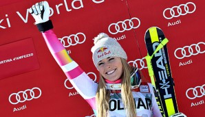 Lindsey Vonn hat ihren 63. Weltcup gewonnen - damit ist sie alleinige Rekordhalterin