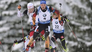 Simon Schempp (M.) möchte auch beim Weltcup in Antholz für Furore sorgen