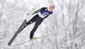 Severin Freund erzielte den deutschen Rekord von 237,5 Metern am Kulm