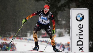 Benedikt Doll kam trotz einer Strafrunde auf den dritten Platz im Sprint