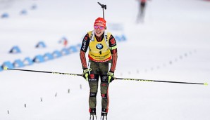 Laura Dahlmeier hat das gelbe Trikot an Gabriela Koukalova verloren