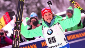 Laura Dahlmeier darf wieder das Gelbe Trikot tragen