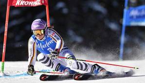 Viktoria Rebensburg gewann den Riesenslalom am Kronplatz in Südtirol.