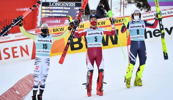 Linus Straßer fuhr nach seinem Sieg in Zagreb beim Slalom in Adelboden erneut auf das Podest.