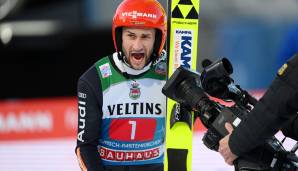 Emotionen pur: Markus Eisenbichler fliegt nach einem bockstarken Auftritt auf Rang zwei.