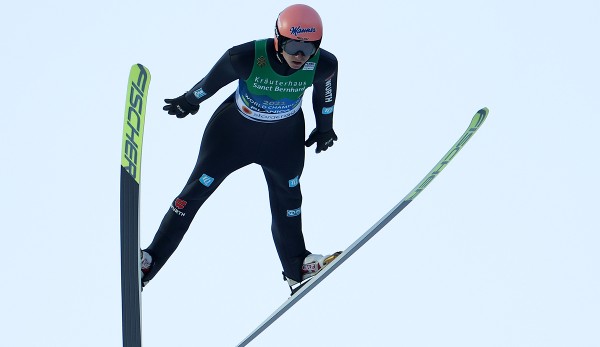 Karl Geiger führt das deutsche Team in Lahti an.