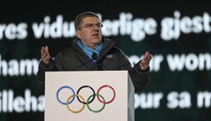 Thomas Bach bei einer Veranstaltung zu den Winterspielen