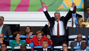 Bereits zur Fußball-WM 2014 war Joachim Gauck in Brasilien vor Ort