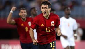 Topfavorit Spanien hat das Halbfinale des olympischen Fußballturniers erreicht - dabei aber erst im Nachsitzen Stärke gezeigt.