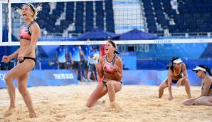 Laura Ludwig und Margareta Kozuch zogen ins Viertelfinale ein.