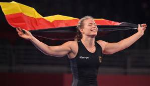 Aline Rotter-Focken hat Gold im Ringen gewonnen.