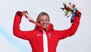 Lara Gut-Behrami hat im Super-G ihre erste olympische Goldmedaille gewonnen.