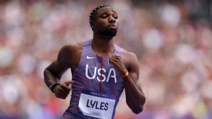 Noah Lyles ist der Favorit auf Gold über die 100 Meter.