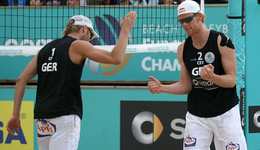 Jonas Reckermann (r.) will bei den Olympischen Spielen 2012 eine Medaille holen