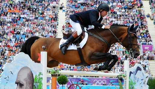 Nick Skelton führte seine Mannschaft am Montag zur Goldmedaille