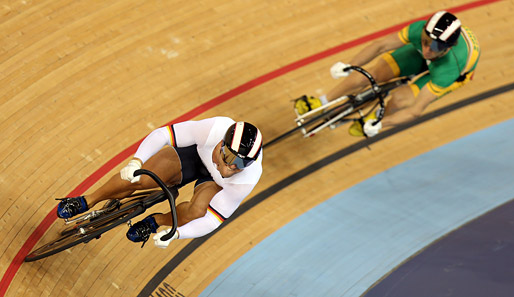 Robert Förstemann (l.) bekommt es im Viertelfinale mit einem Top-Fahrer zu tun