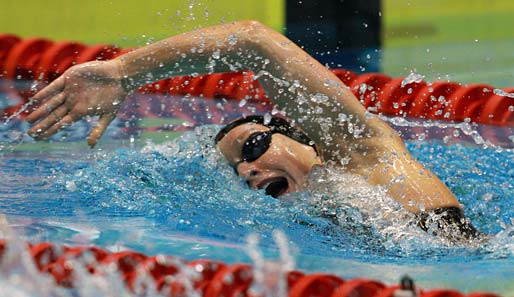 Platz 13 reichte Silke Lippok, um ins Halbfinale über 200 Meter Freistil einzuziehen