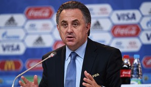 Witali Mutko spricht den russischen Athleten Mut zu