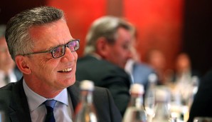 Thomas de Maiziere hat sich in einem Grußwort an die deutschen Athleten gewandt