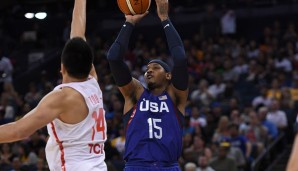 Carmelo Anthony machte gegen China 16 seiner 20 Punkte im dritten Viertel