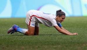 Carli Lloyd und die US-Girls zogen im Elfmeterschießen gegen Schweden den Kürzeren