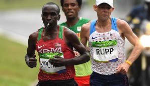 Eliud Kipchoge ging als Favorit ins Rennen