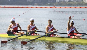 Schweiz Olympiasieger im Vierer ohne Steuermann