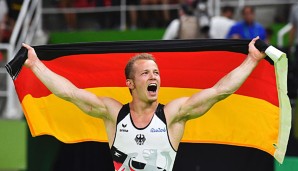 Fabian Hambüchen holt Gold am Barren