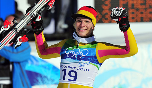 Glückliche Siegerin: Maria Riesch