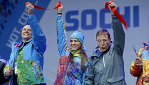 Gilbert Felli (r.) bewertet den bisherigen Verlauf der Winterspiele äußerst positiv