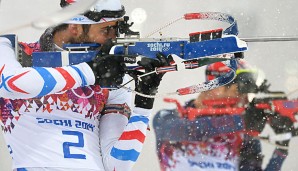 Martin Fourcade gewann bereits drei Medaillen in Sotschi