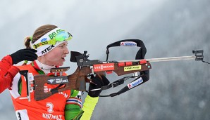 Zielsicher: Der Olympiasieg in der Verfolgung geht klar an Darya Domratschewa